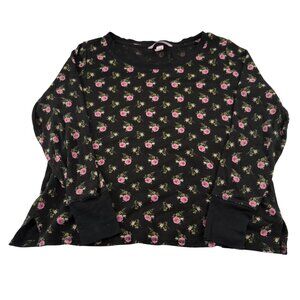 Victoria's Secret Women's size Medium Long Sleeves Cottage Roses Thermal Shirt
